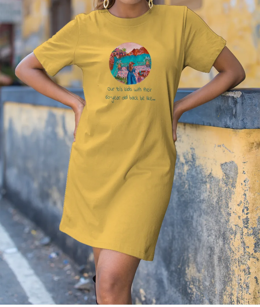 90's Kids Memes- Backache edition T-Shirt Dress