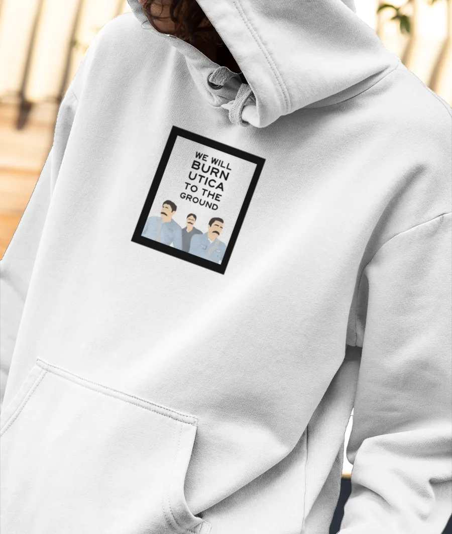 The Office Utica Front-Printed Hoodie