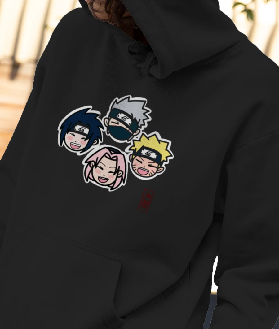 Team 7 ( kakashi) Front-Printed Hoodie