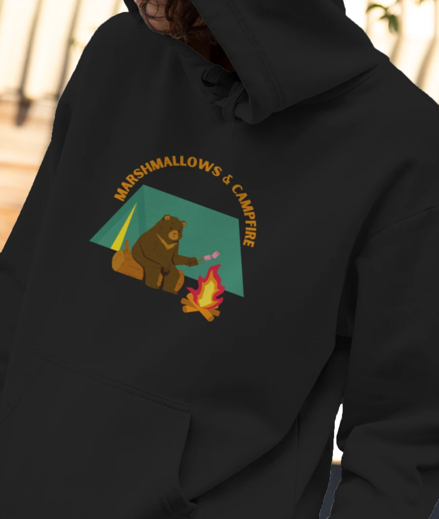 The Camp Life Front-Printed Hoodie