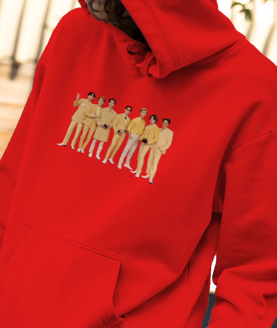 BTS AMA 2021 group print Front-Printed Hoodie