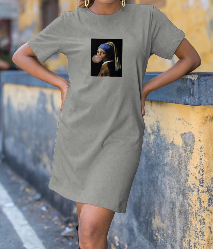 Girl with a pearl earring T-Shirt Dress