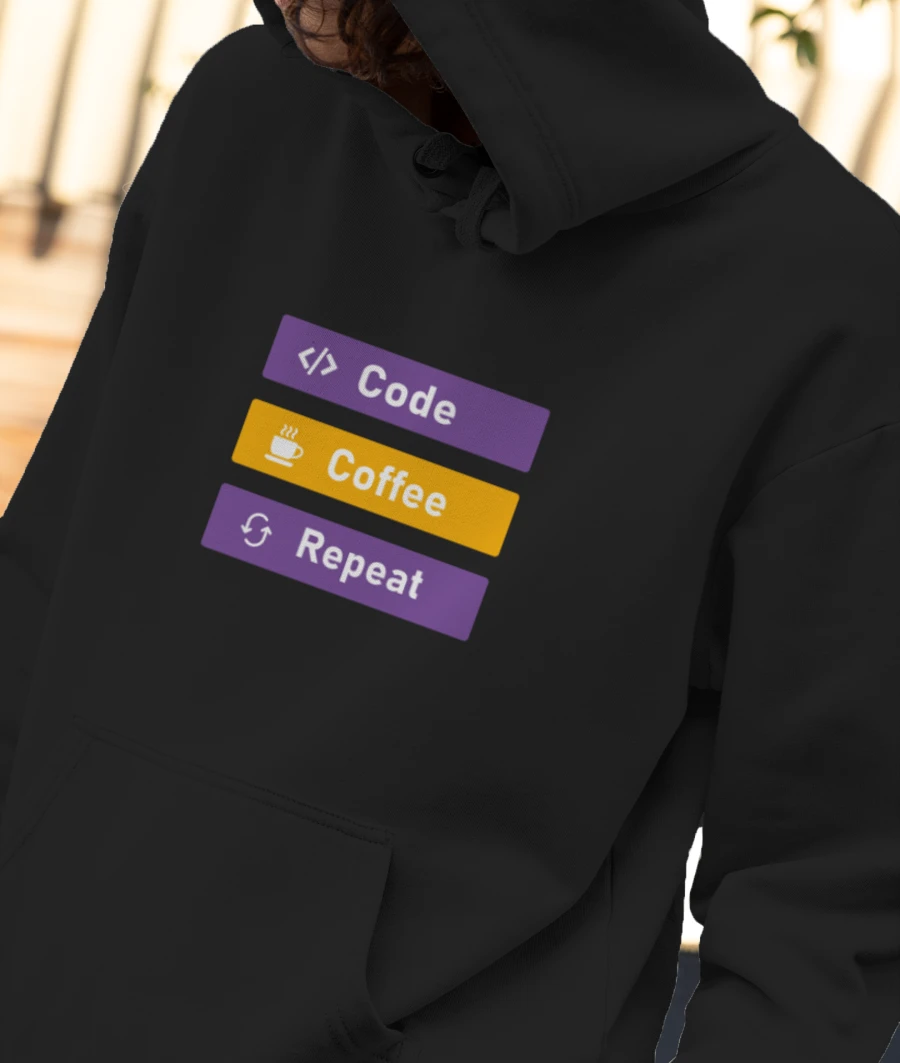 code, programmer, coder Front-Printed Hoodie
