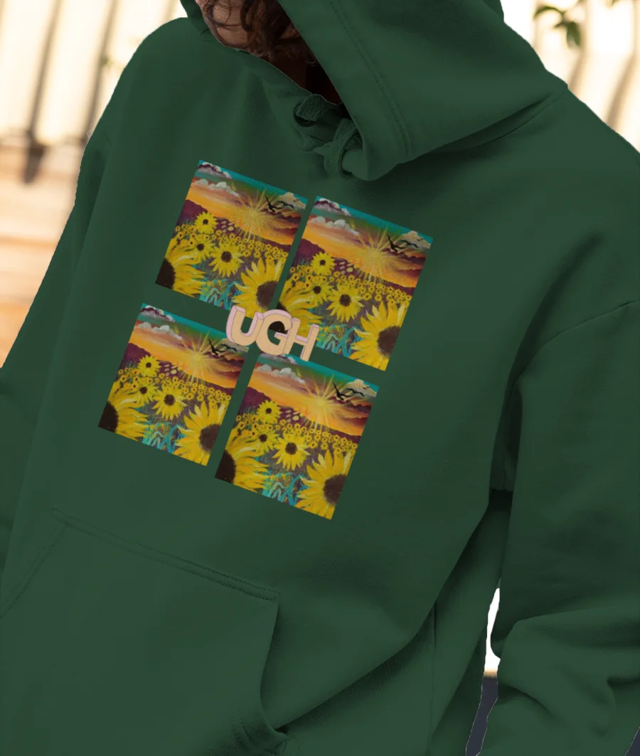 Sunflower baby Front-Printed Hoodie