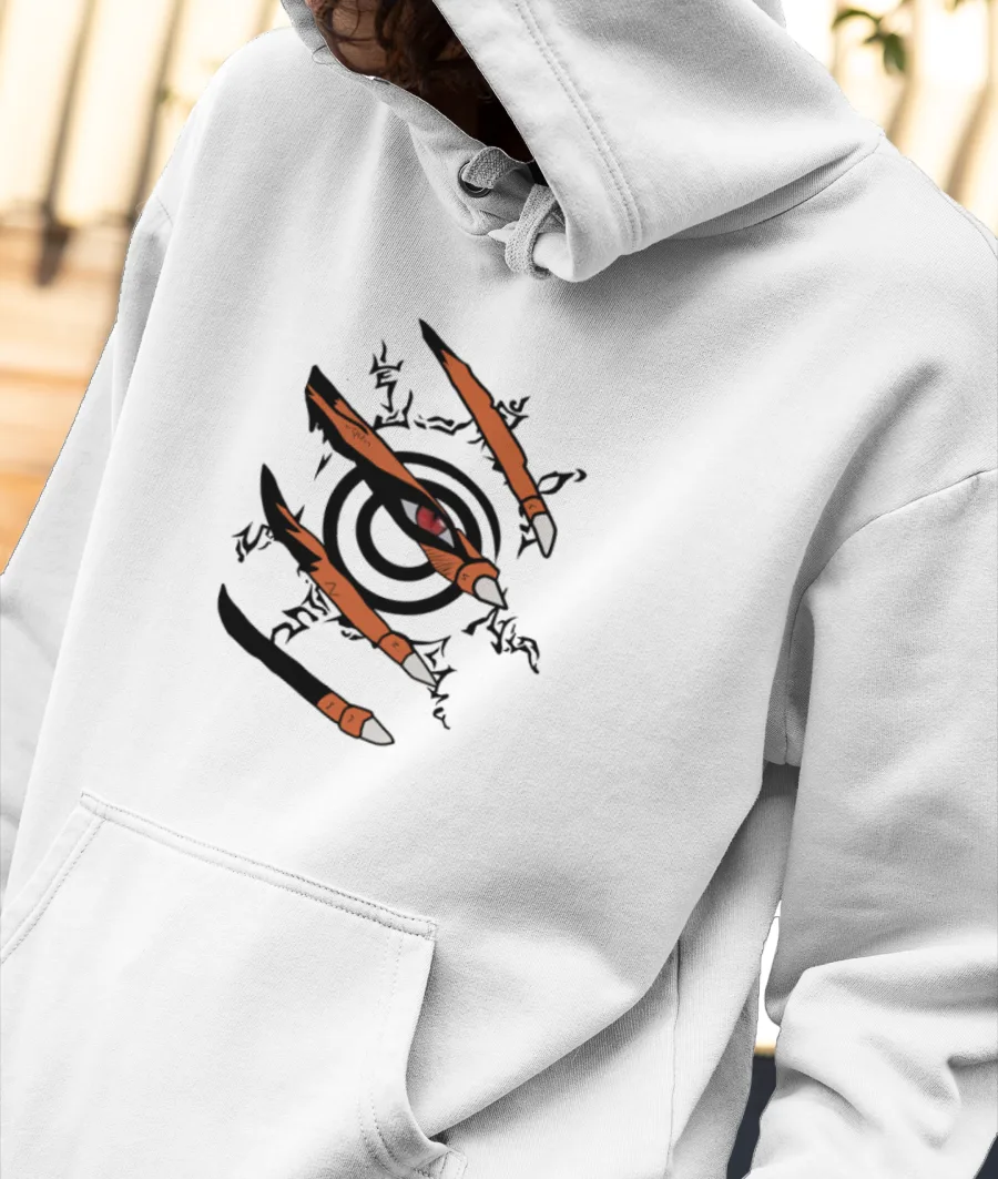 Naruto-Kurama Front-Printed Hoodie