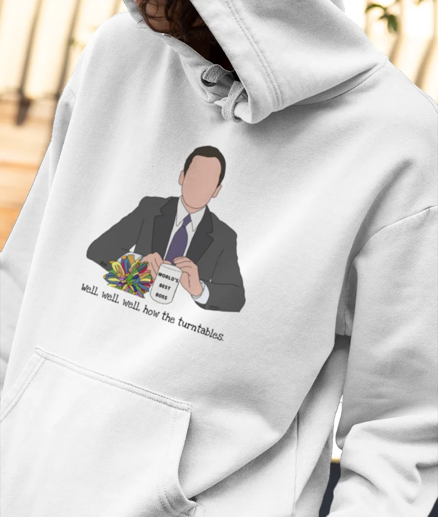 Michael Scott Front-Printed Hoodie