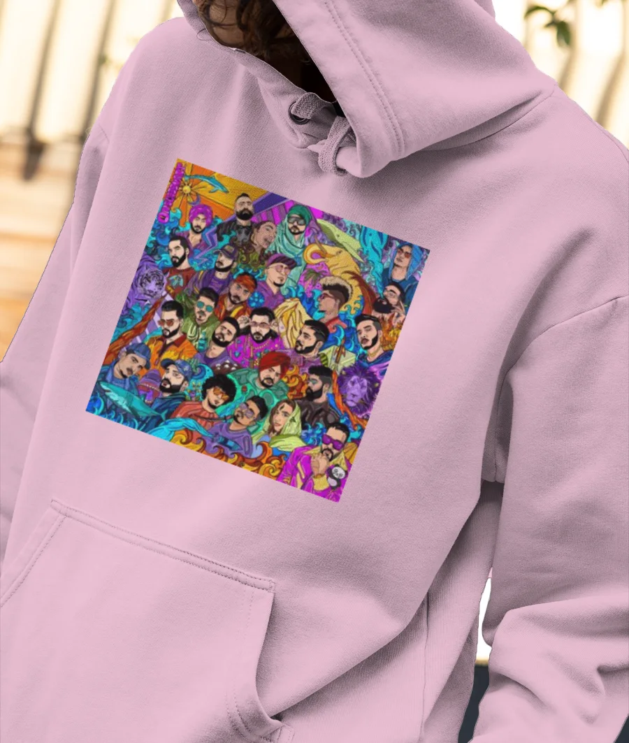 Desi Hip hop Front-Printed Hoodie