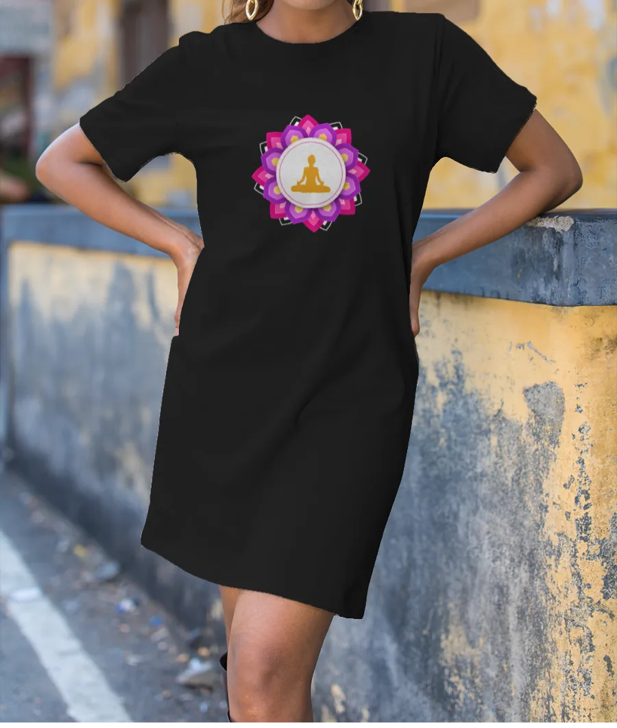 yoga mandala T-Shirt Dress