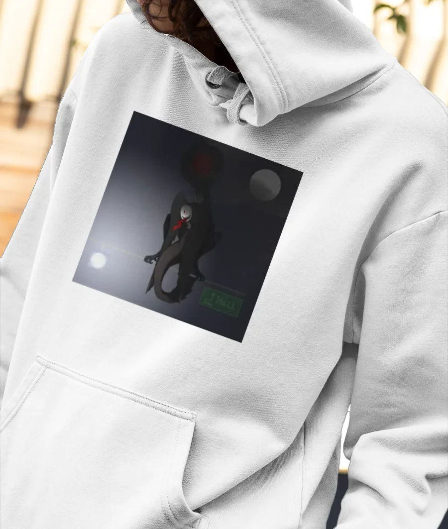 Ghoul Front-Printed Hoodie