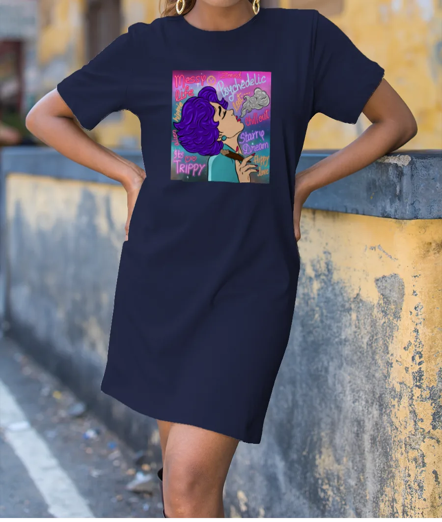 Trippy life T-Shirt Dress