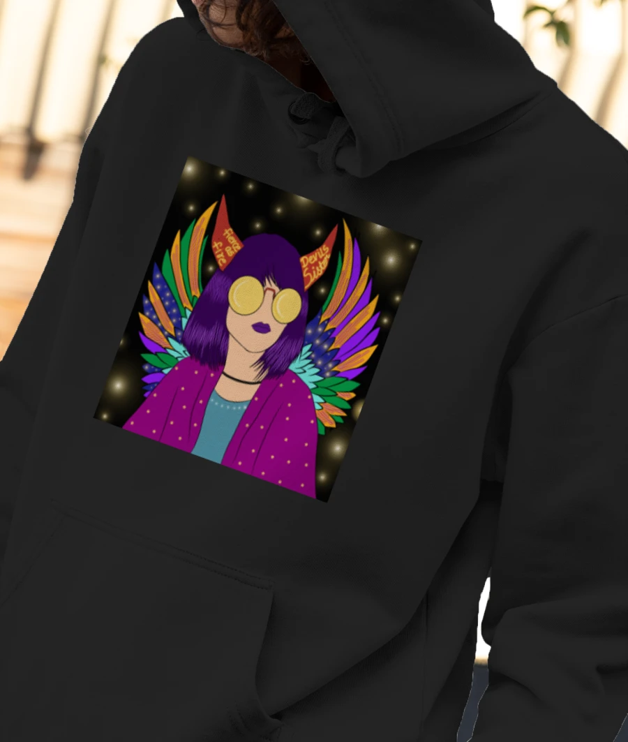 Devil hoodie with wings store