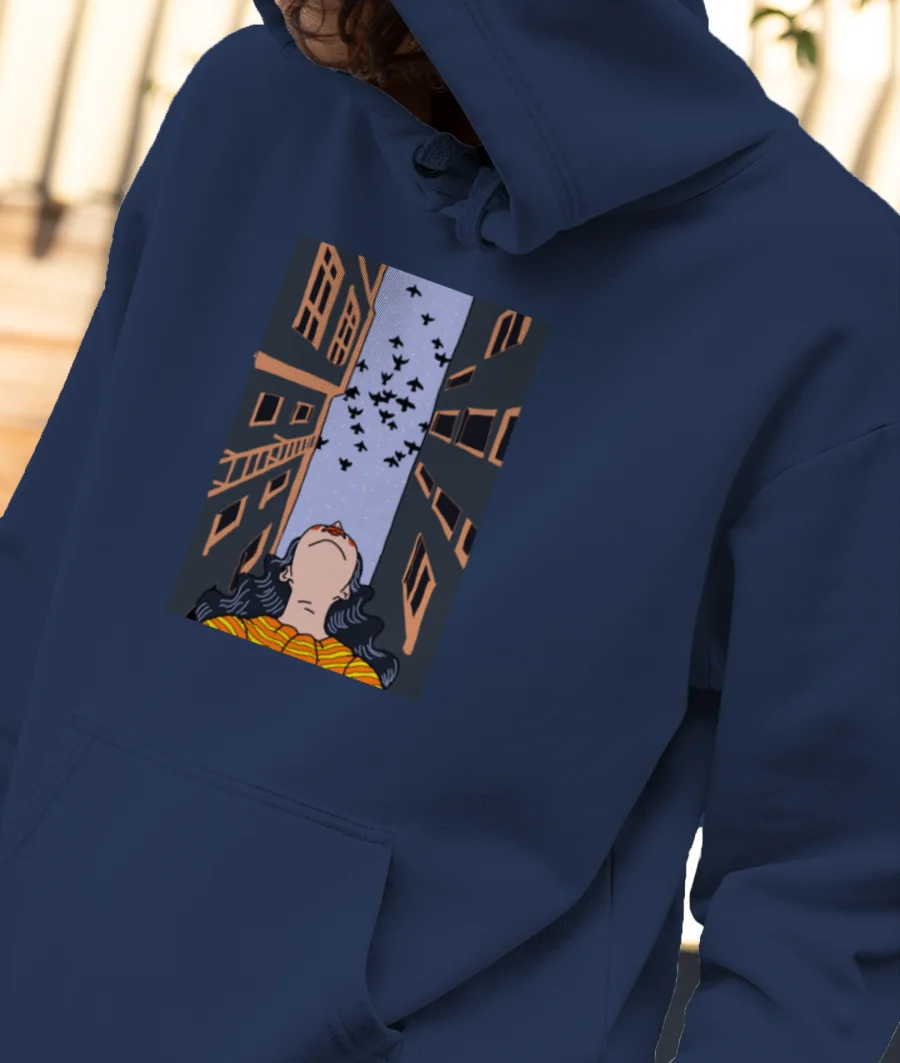 Evening view Front-Printed Hoodie