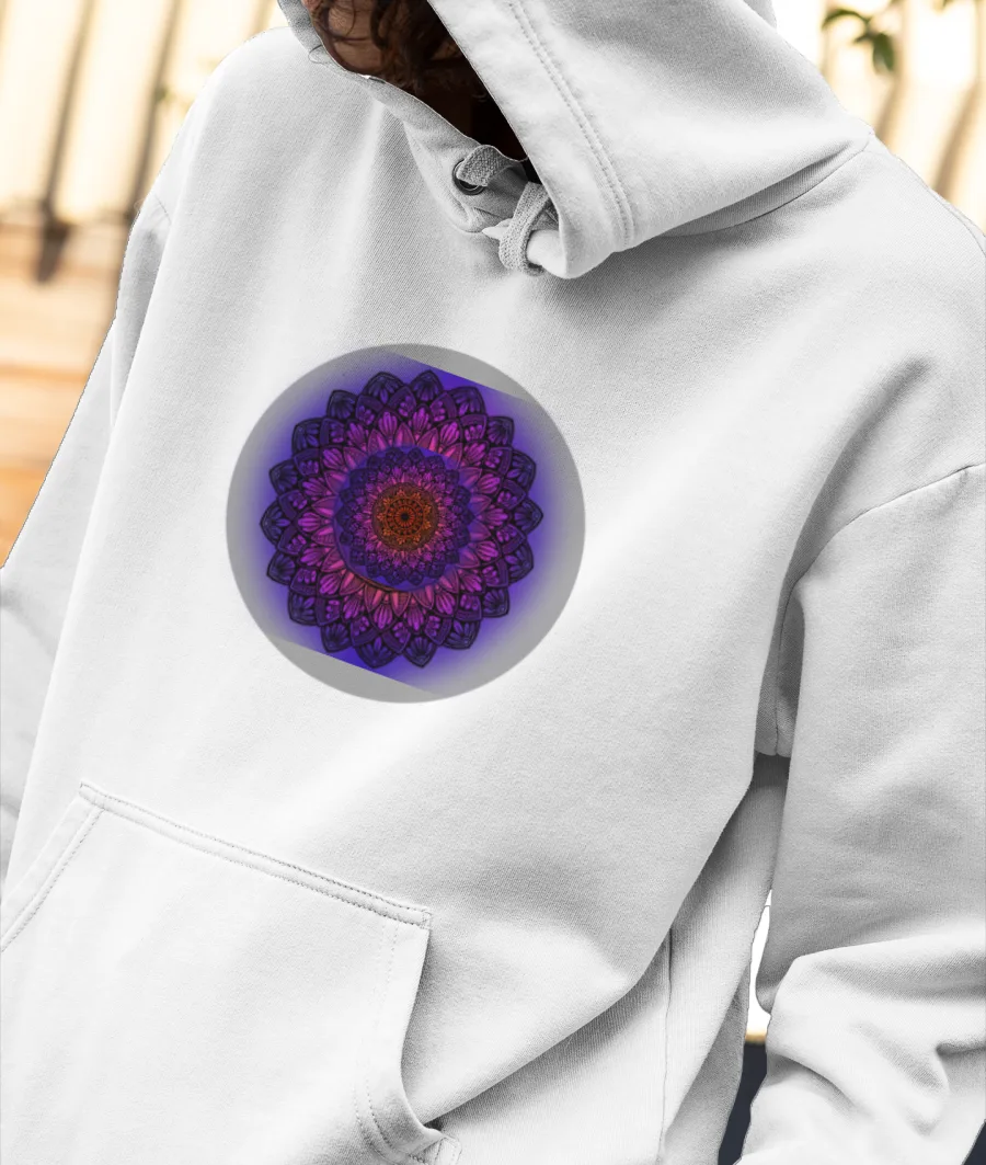 Mandala tee Front-Printed Hoodie