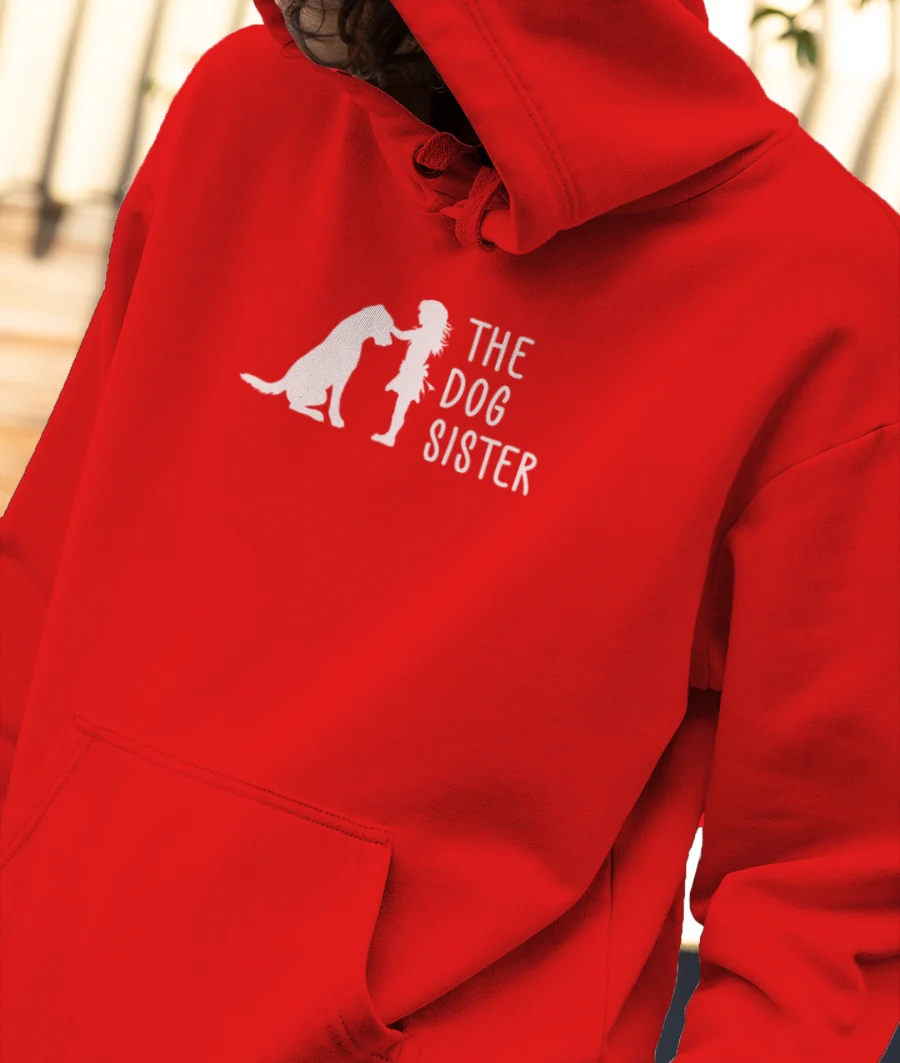 THE DOG SISTER Front-Printed Hoodie