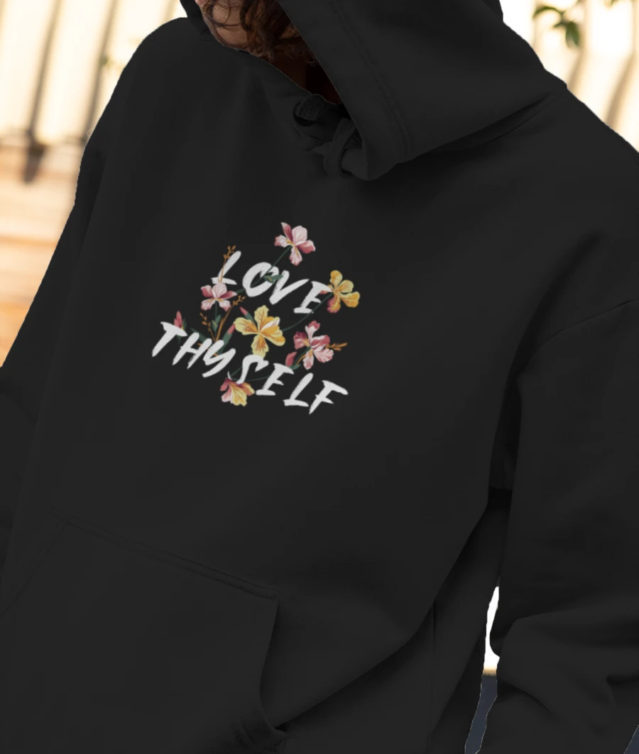 Love yourself Front-Printed Hoodie