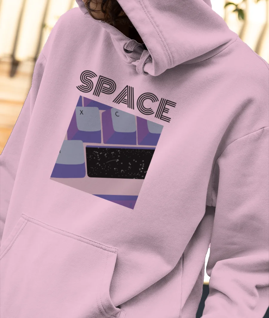 Space Bar Front-Printed Hoodie