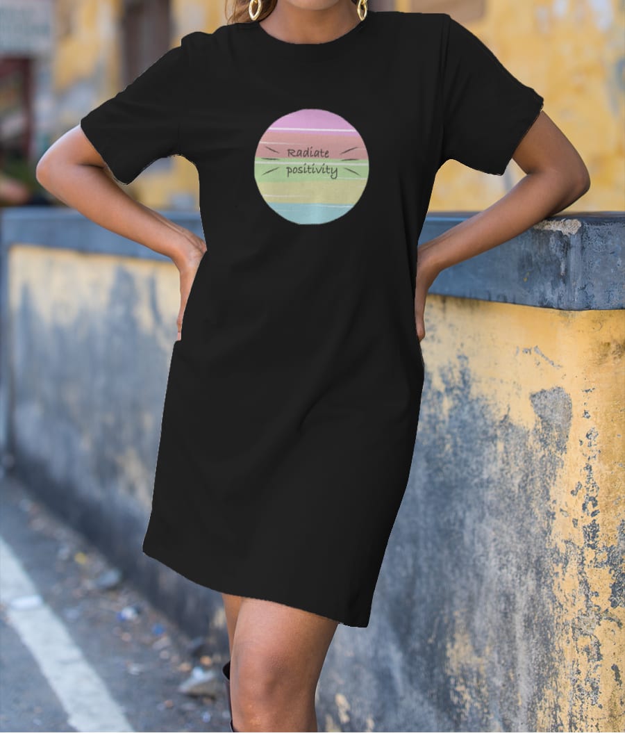 Radiate positivity  T-Shirt Dress
