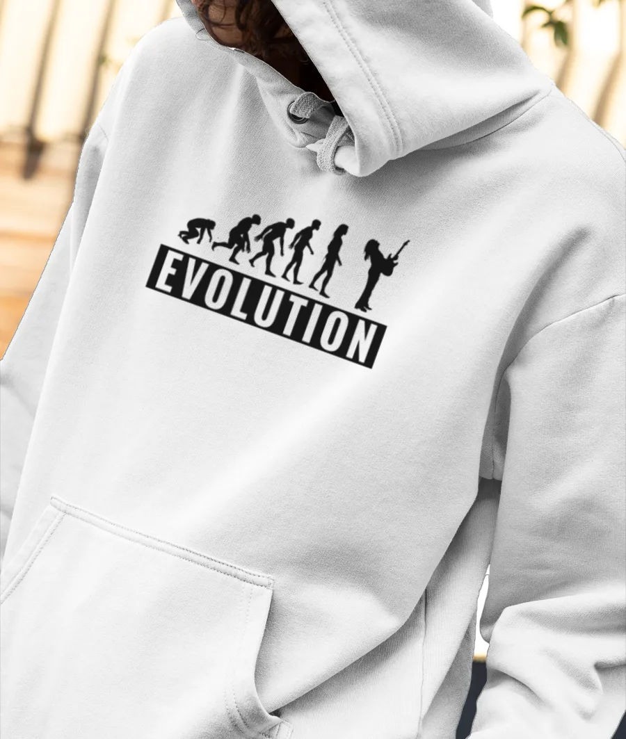 Guitar Evolution  Front-Printed Hoodie