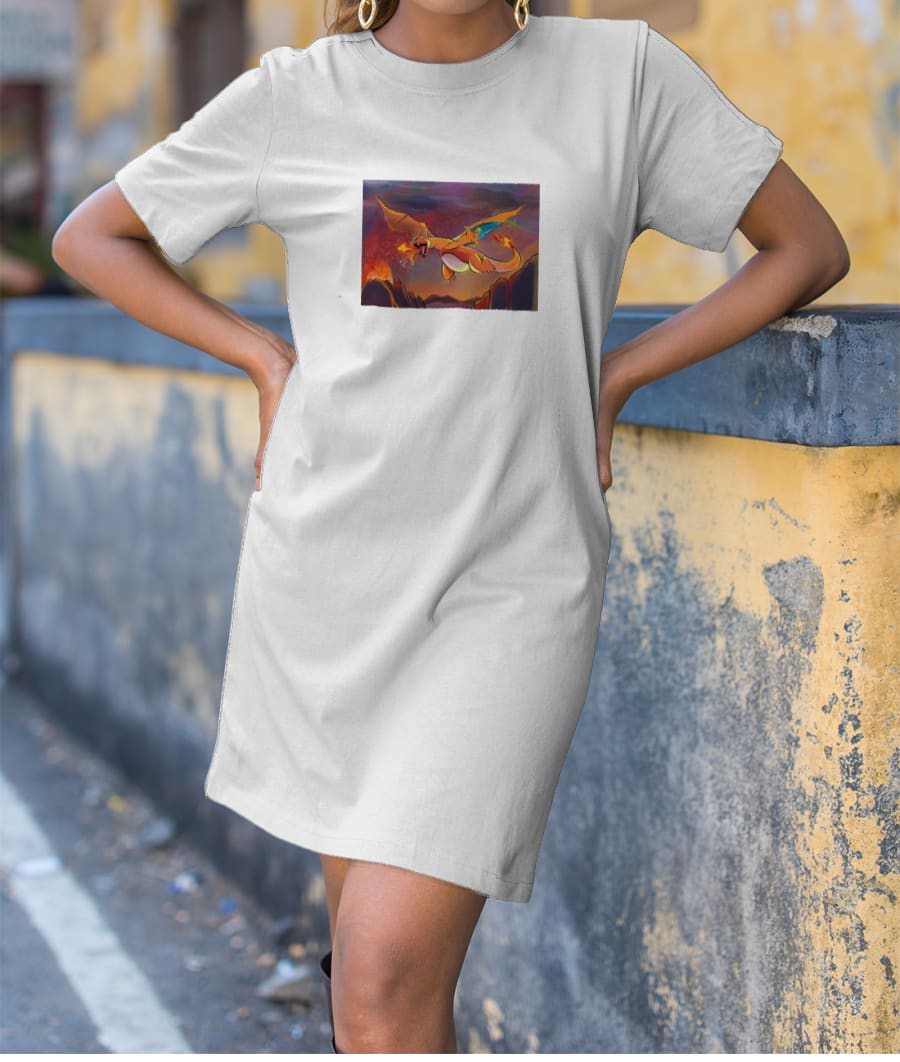 Charizard Graphic Tee T-Shirt Dress