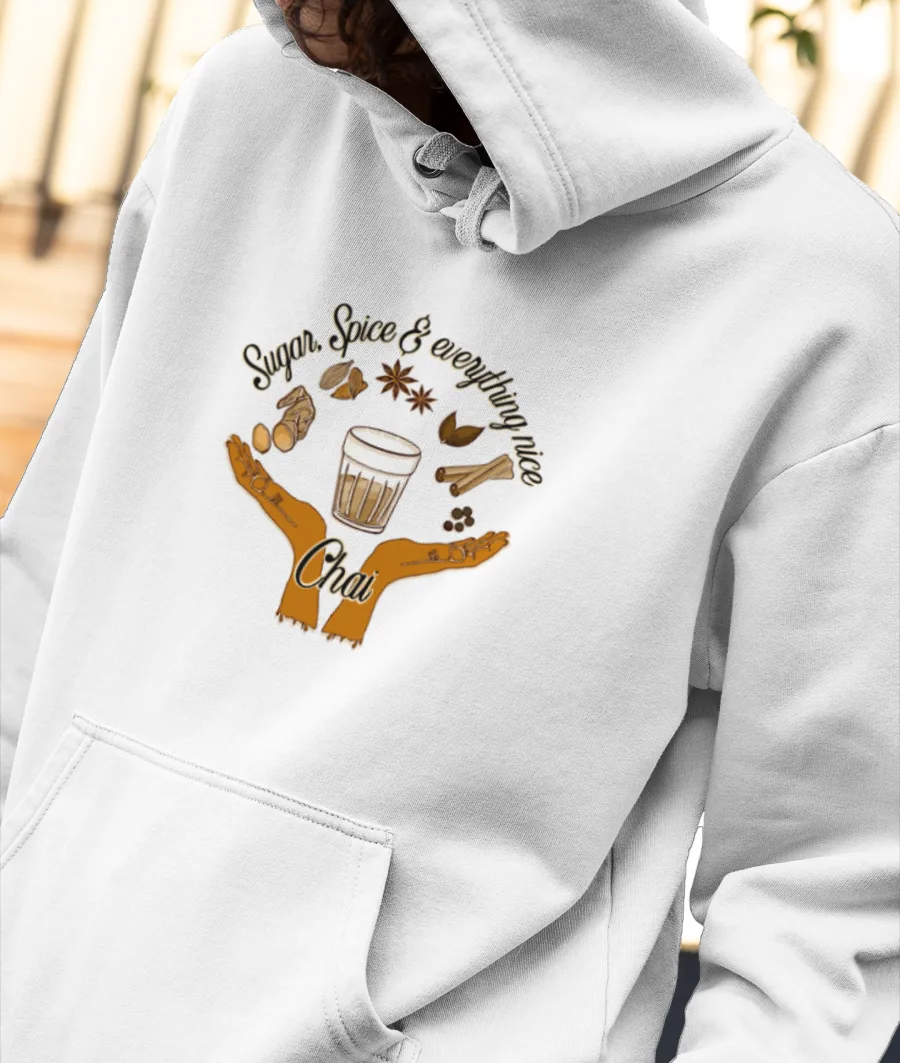 Masala chai Front-Printed Hoodie