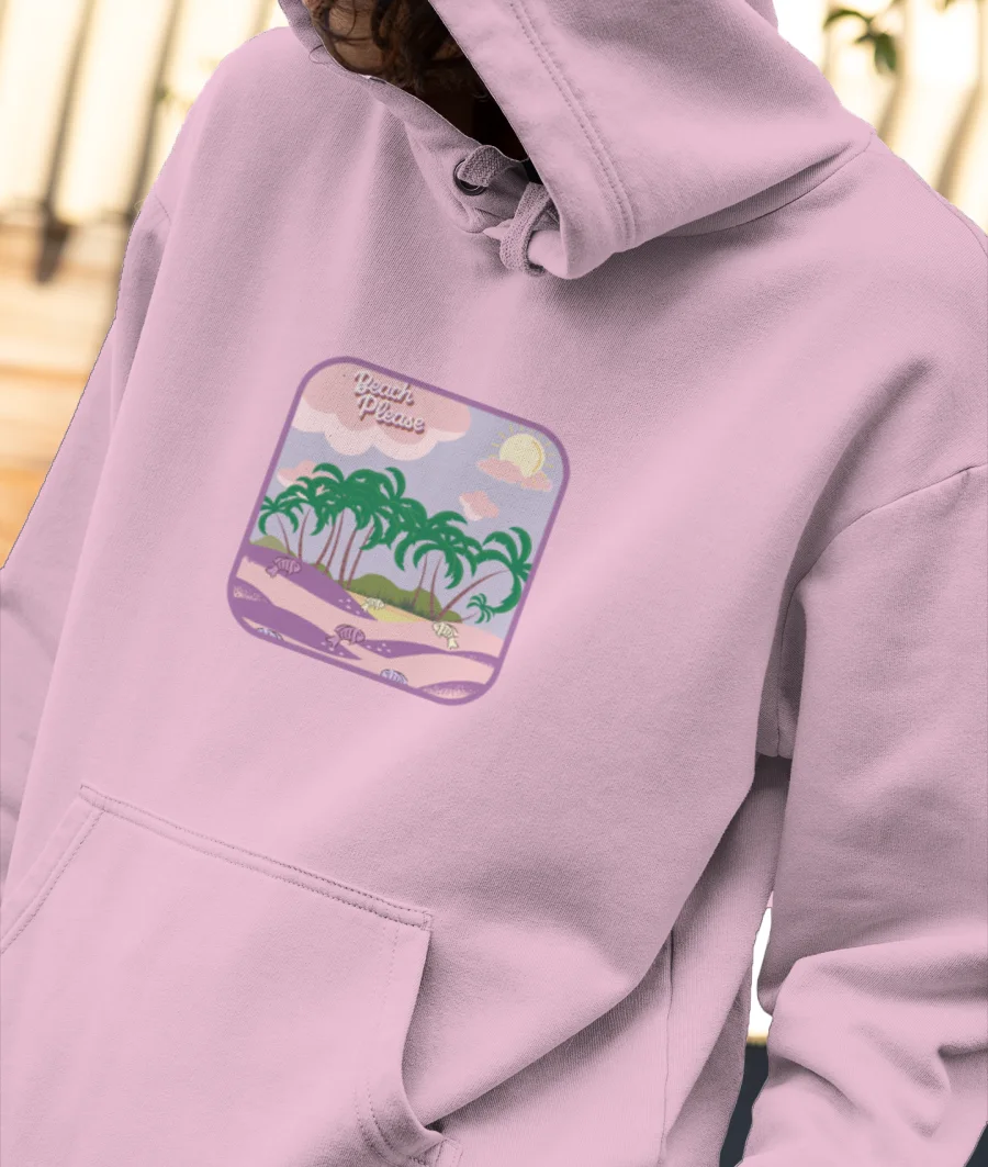 Beach  Front-Printed Hoodie