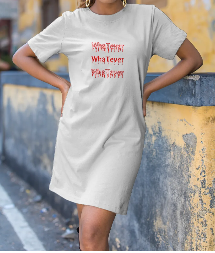 Whatever- Bloody Design T-Shirt Dress