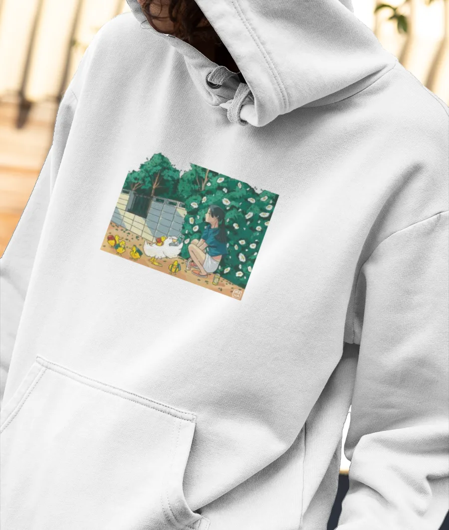 ducks' day out Front-Printed Hoodie