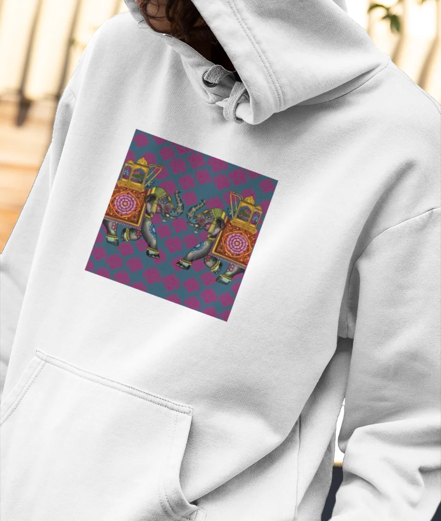 Desi look Front-Printed Hoodie