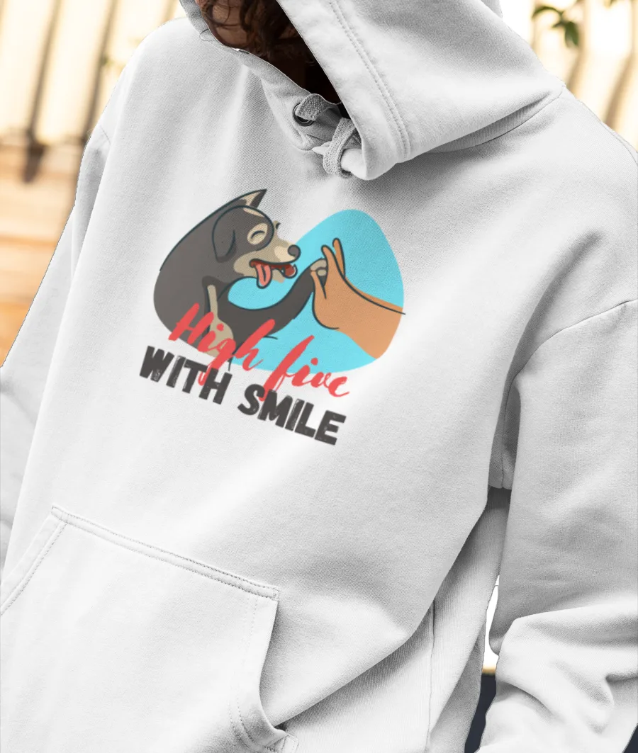 High Five Front-Printed Hoodie