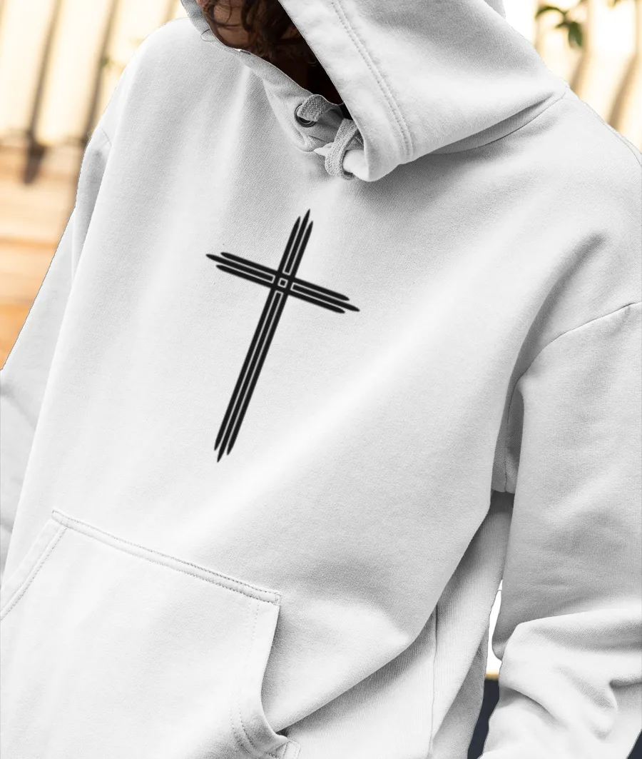 Cross hoodie spiritual  Front-Printed Hoodie