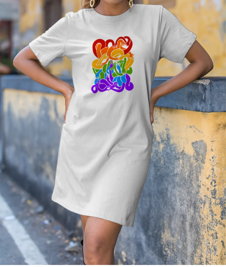 rainbowhands T-Shirt Dress