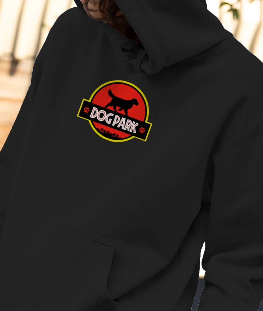 DOG PARK Front-Printed Hoodie