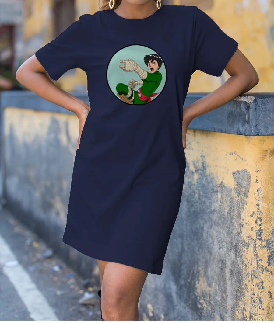 Anime Ed :  Rock Drunk Lee T-Shirt Dress