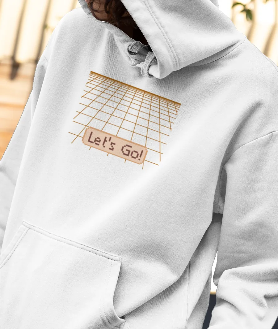 lets go Front-Printed Hoodie