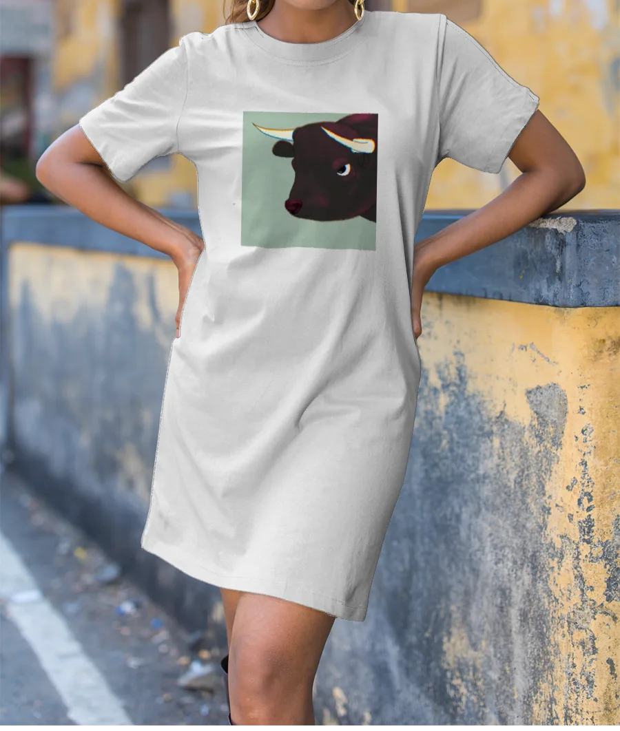 Angry Bull T-Shirt Dress