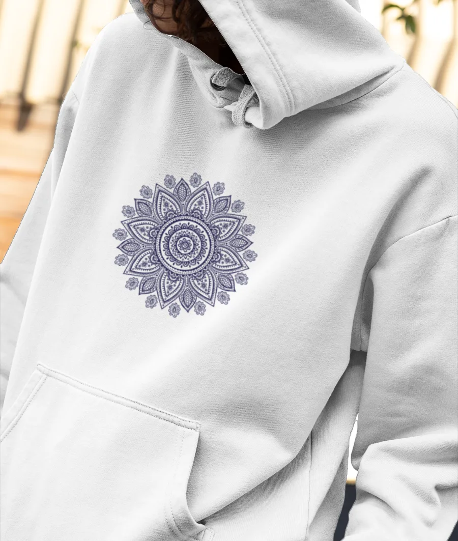 Mandela flower tripping  Front-Printed Hoodie