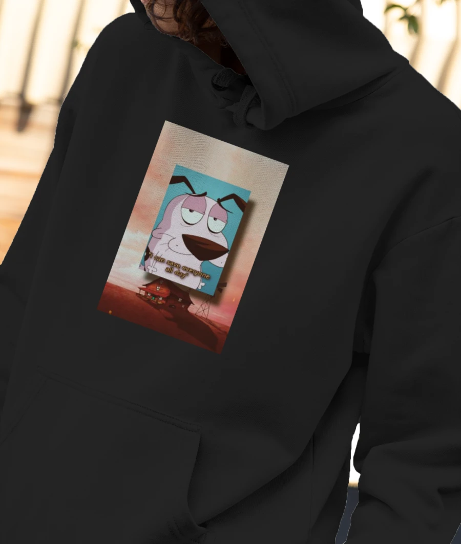 Courage the cowardly dog show Front-Printed Hoodie