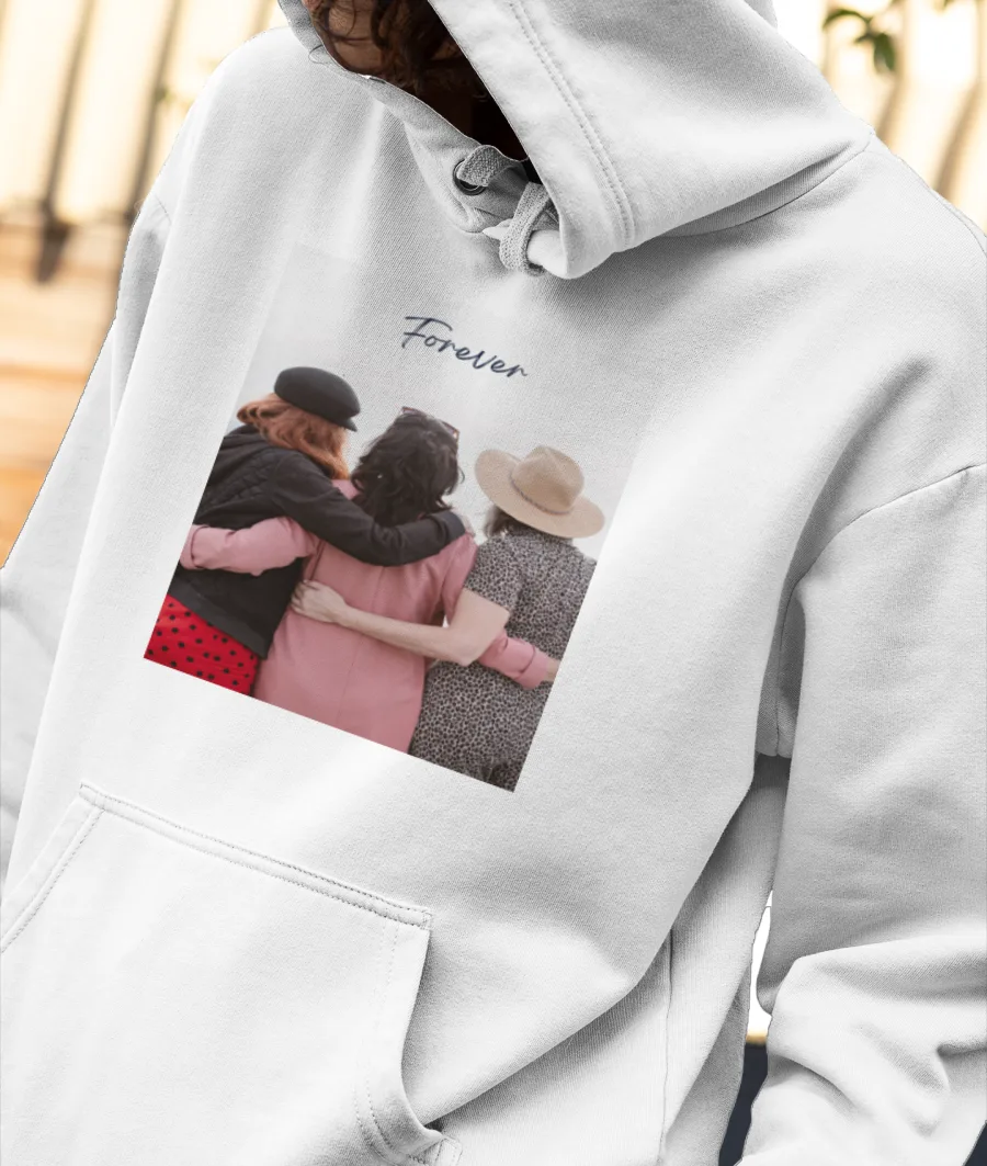 Friends Forever Front-Printed Hoodie