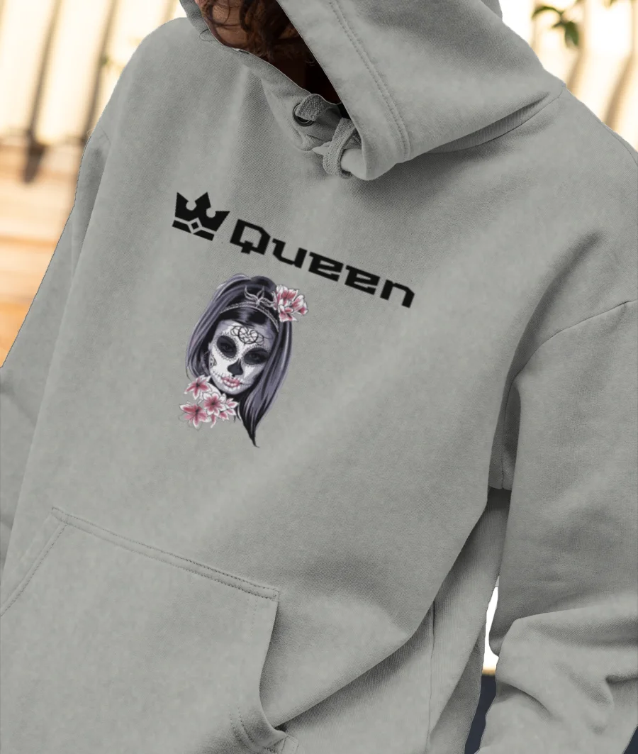 queen Front-Printed Hoodie