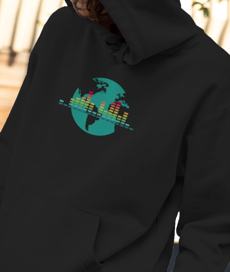 Music Therapy Front-Printed Hoodie
