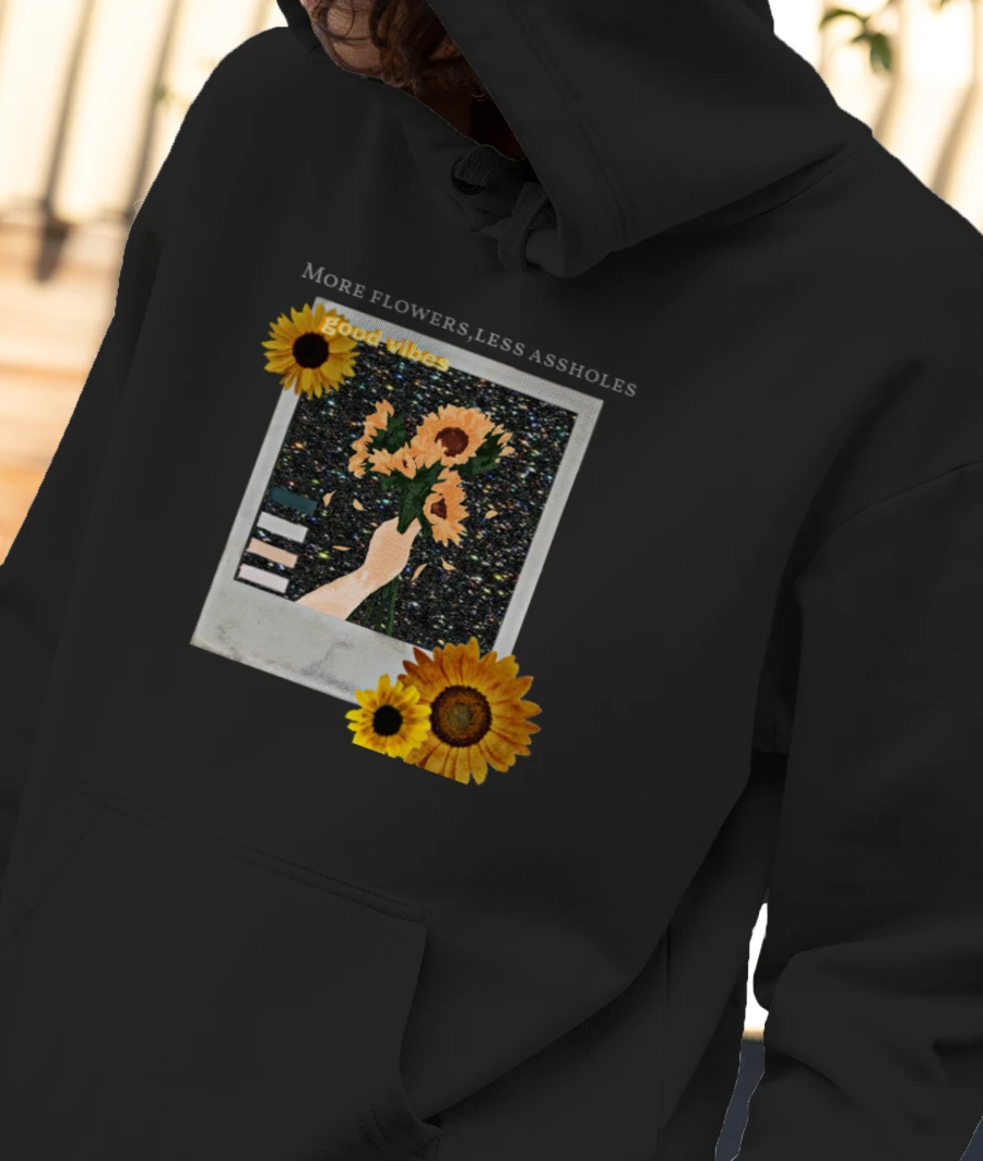 Sunflower Front-Printed Hoodie