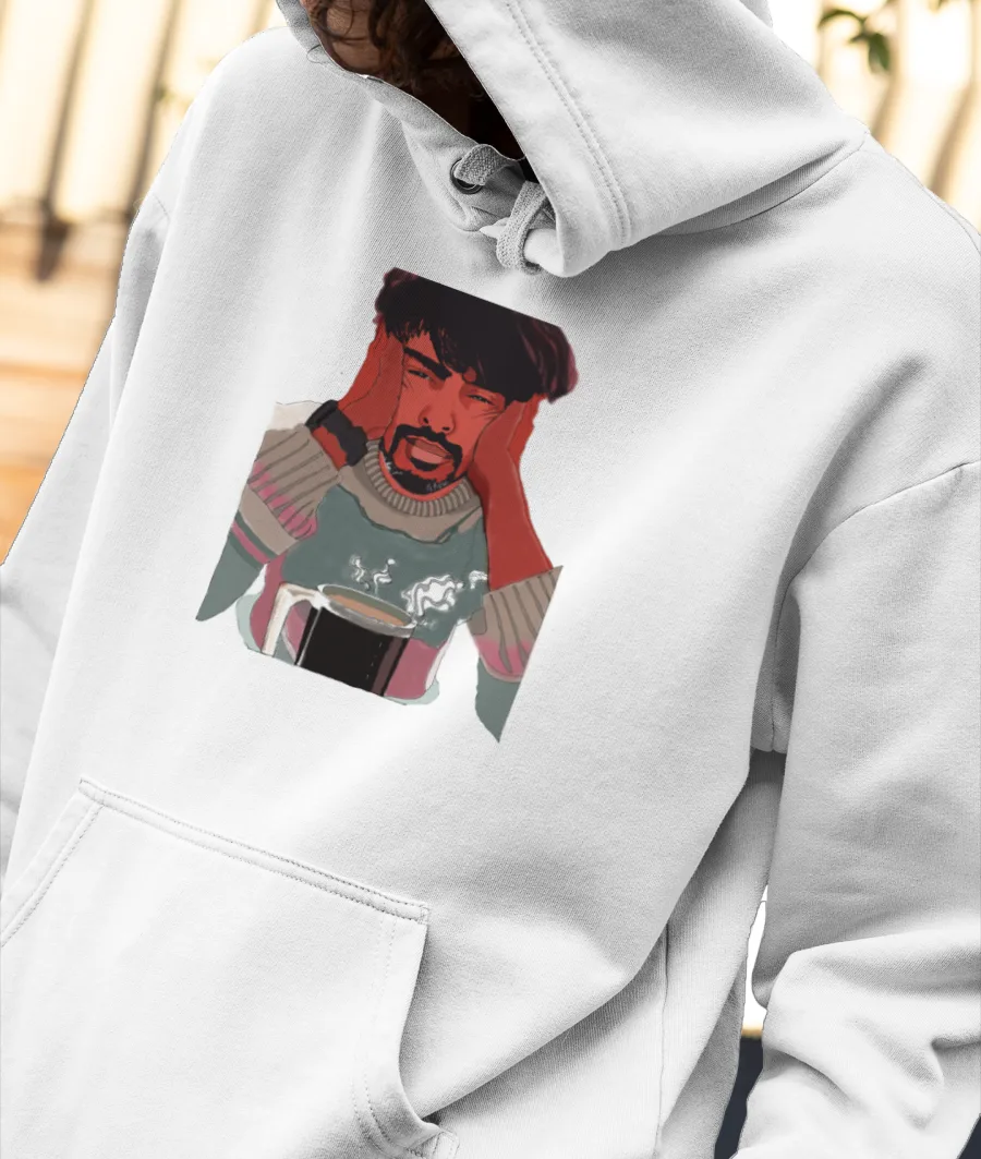coffee with human  Front-Printed Hoodie