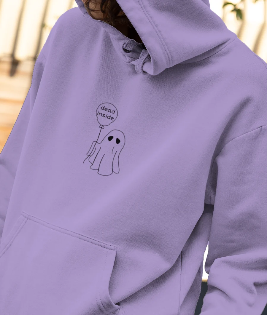 Ghost Front-Printed Hoodie