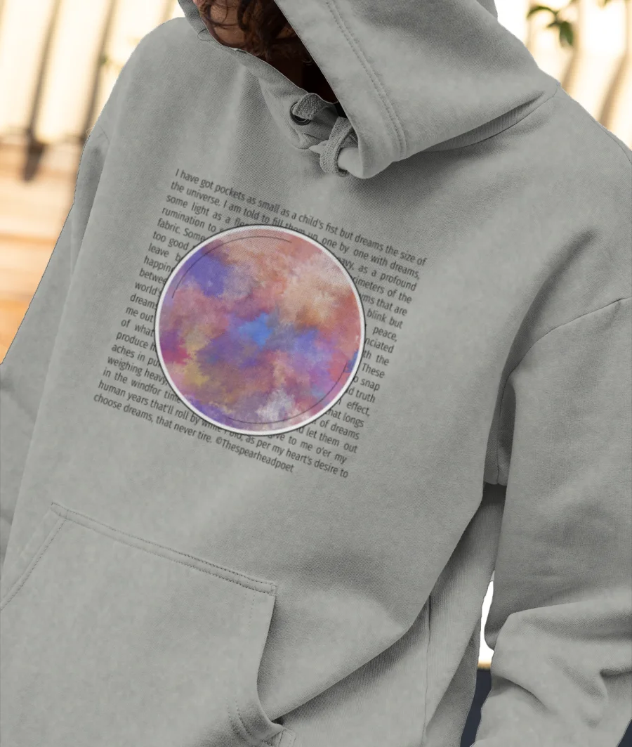 Abstract and a poem Front-Printed Hoodie