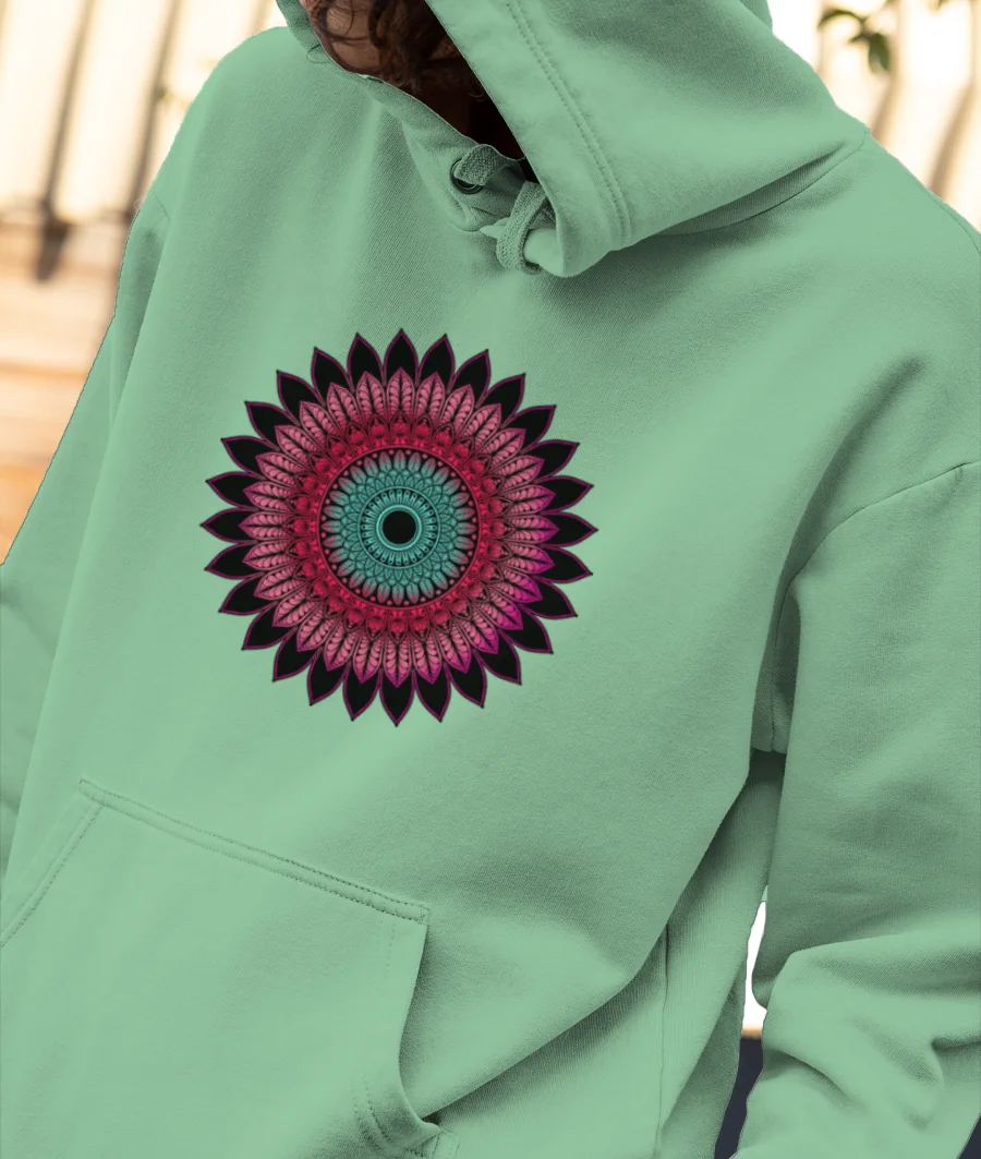 Vibrant mandala  Front-Printed Hoodie