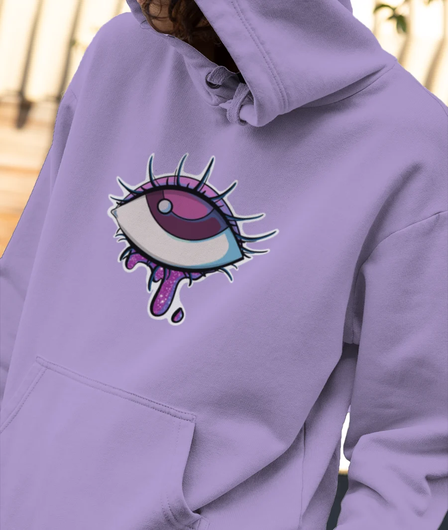 Trippy Evil Eye Front-Printed Hoodie