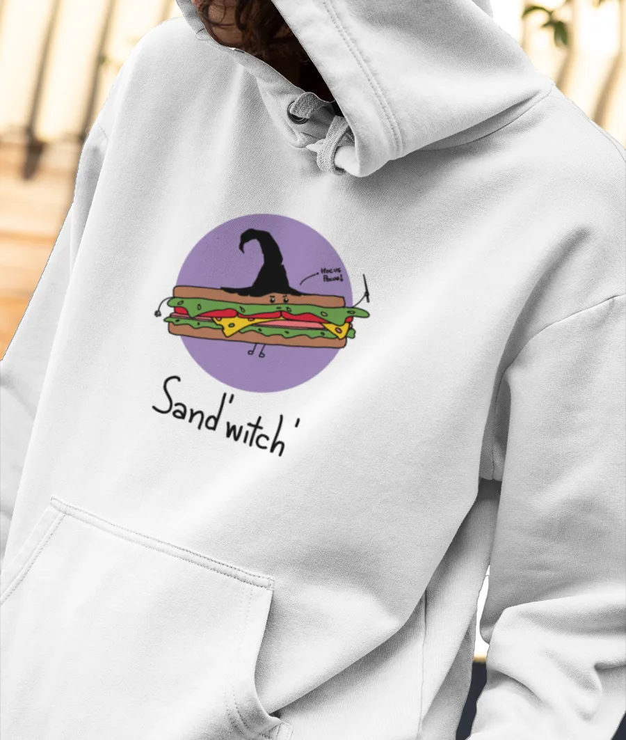 Sand'witch' Front-Printed Hoodie