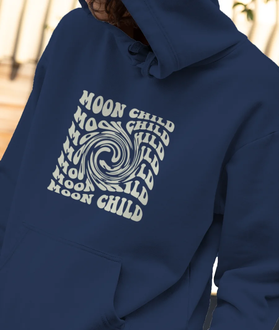 moon child - pinteresty Front-Printed Hoodie