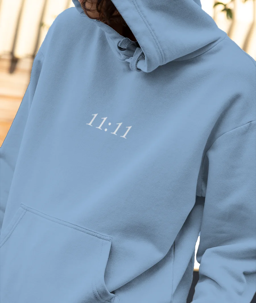 11:11 angel number Front-Printed Hoodie