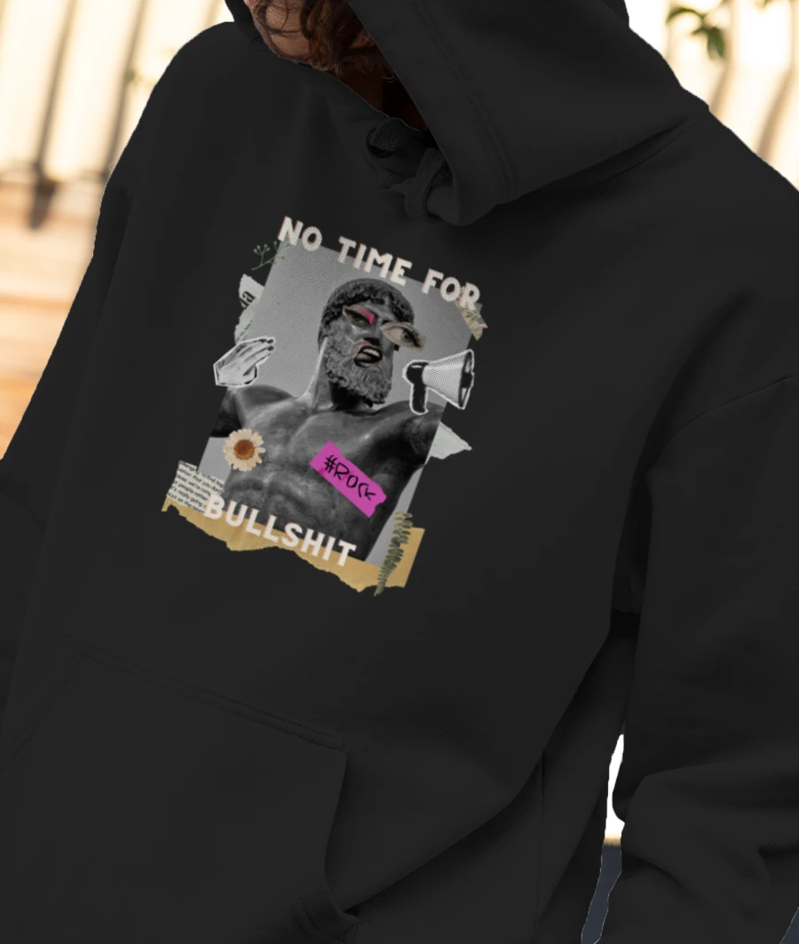 TRENDING QUOTE PRINT Front-Printed Hoodie